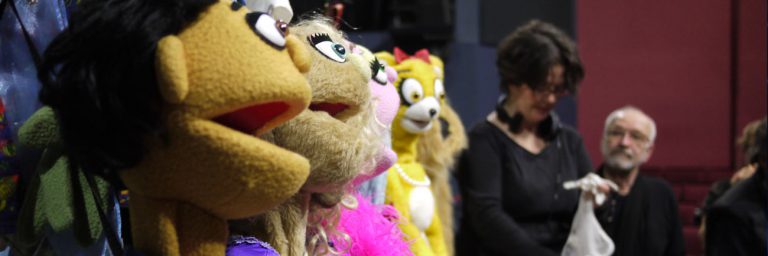 photo: Avenue Q puppets at the Arts Club Granville Island (Rick Waines)