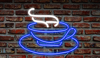 neon coffee