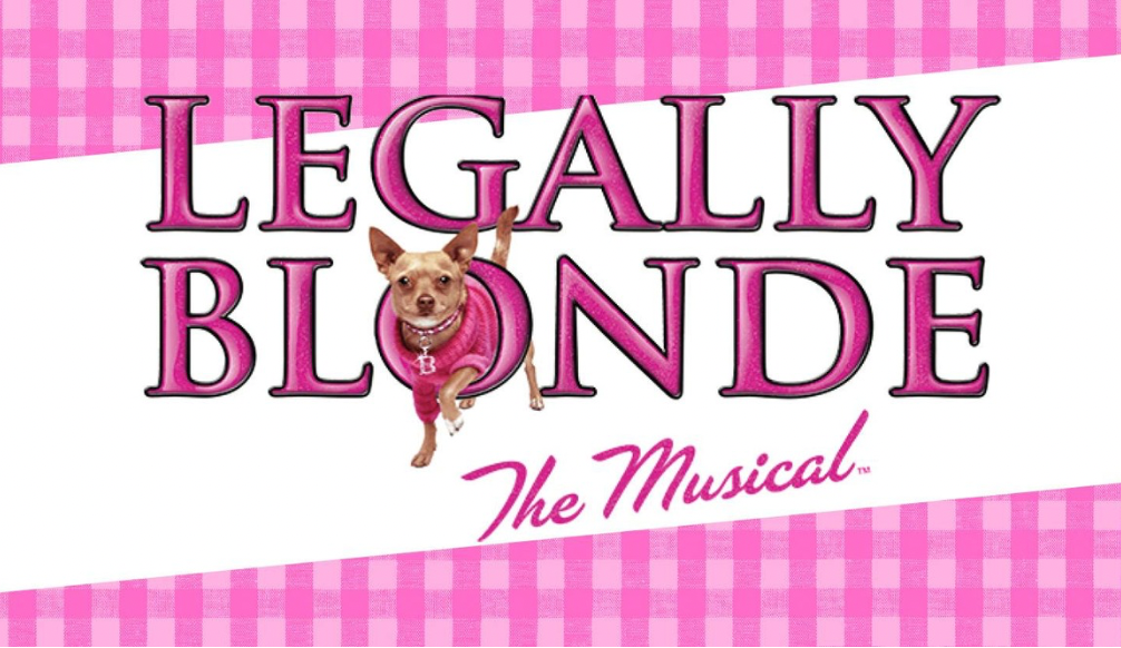 Promo graphic for Legally Blonde (TUTS).