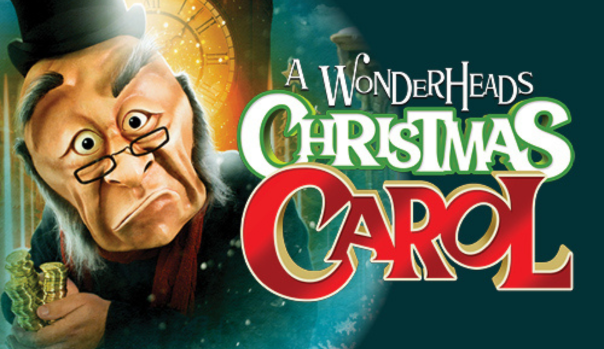 A Wonderheads Christmas Carol banner.
