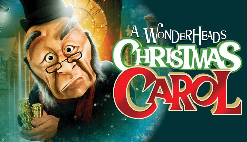 Promo banner for A Wonderheads Christmas Carol presented by Arts Club Theatre.
